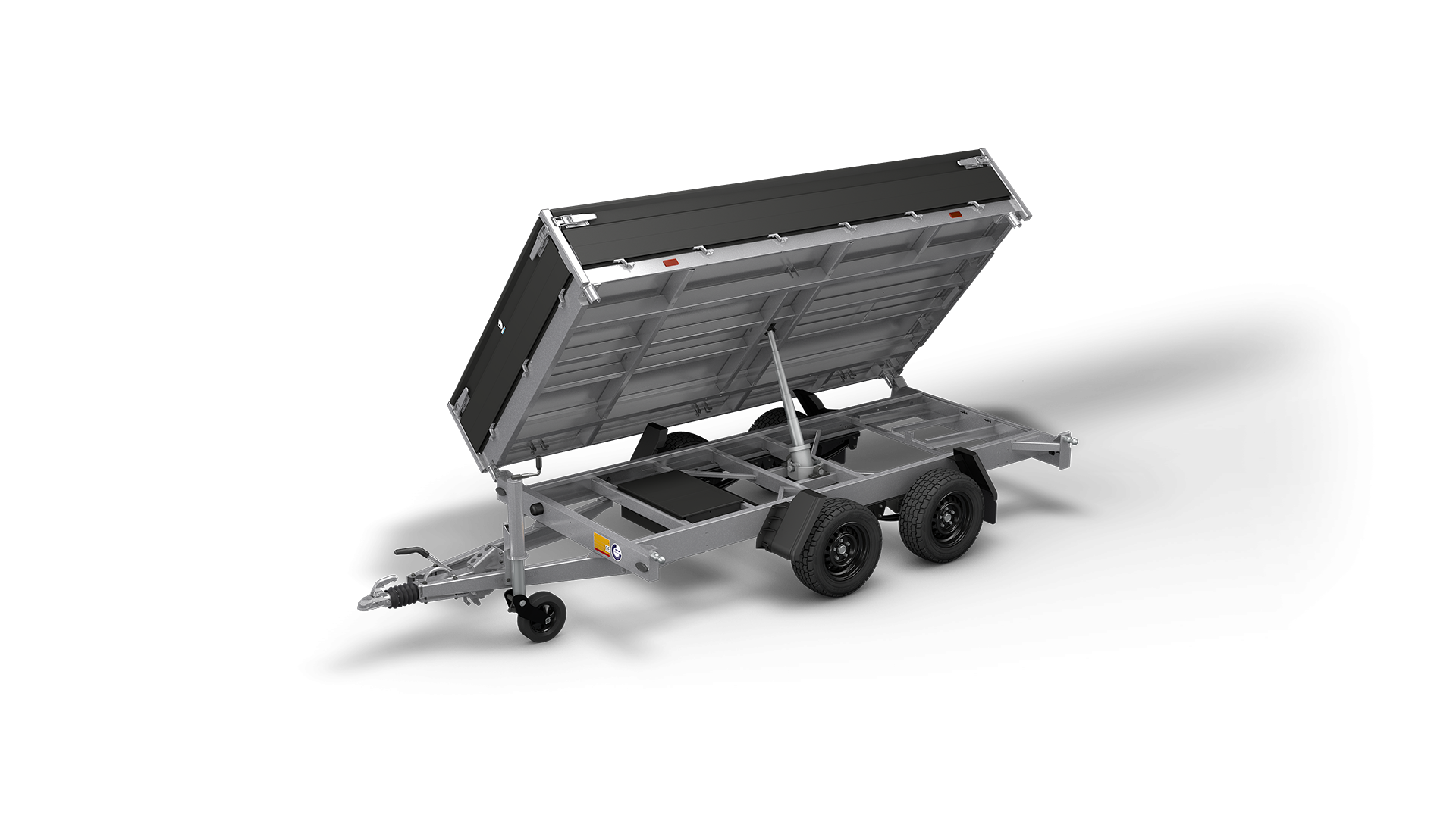 HAPERT trailer COBALT HM-2+ reinforced three-sided tipper