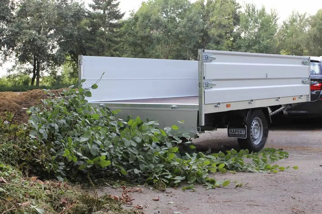 Hapert Azure H1 - eenassige open aanhangwagen met opzetborden
