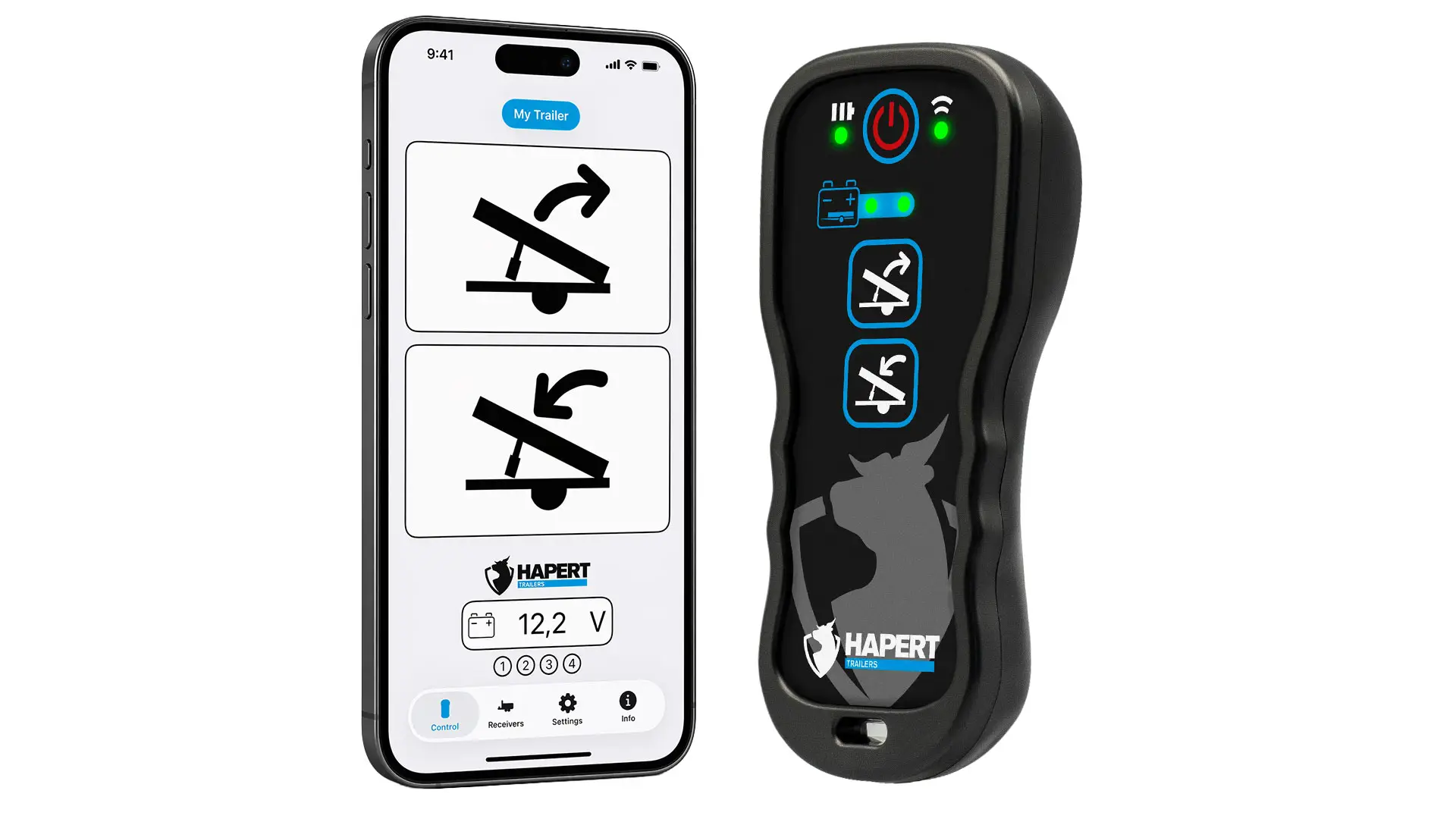 Hapert Remote Control | Slimme bediening voor je aanhangwagen