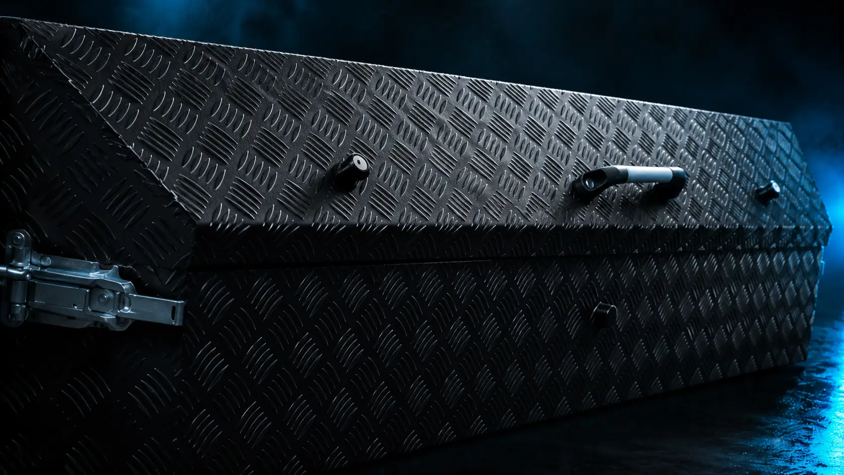 Kantelbare opbergbox detail - Hapert Trailers
